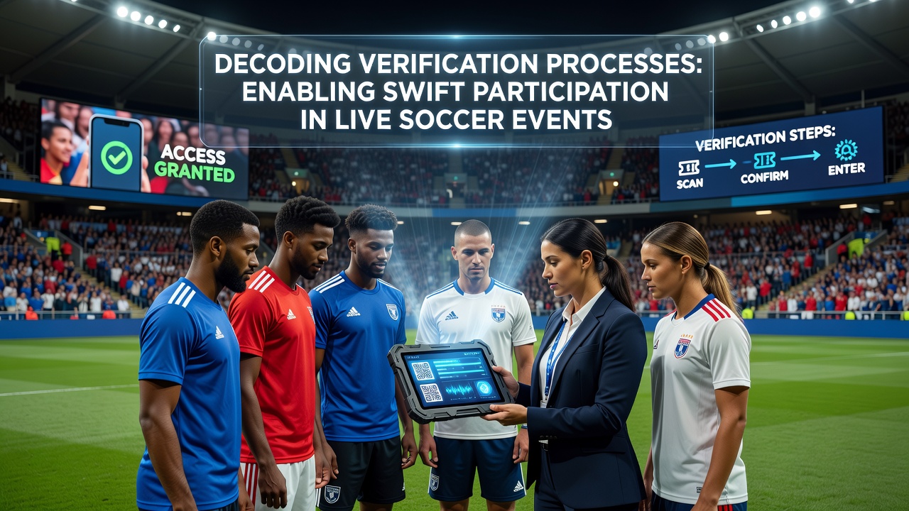 Mobile verification screen enabling instant access at soccer stadium and racecourse locations