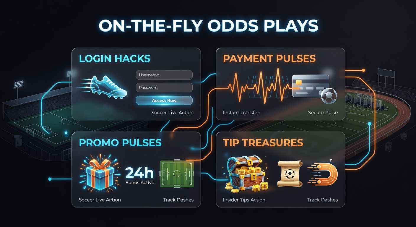 Dynamic scene of a soccer player scoring during live action overlaid with racing track dashes and betting interface elements