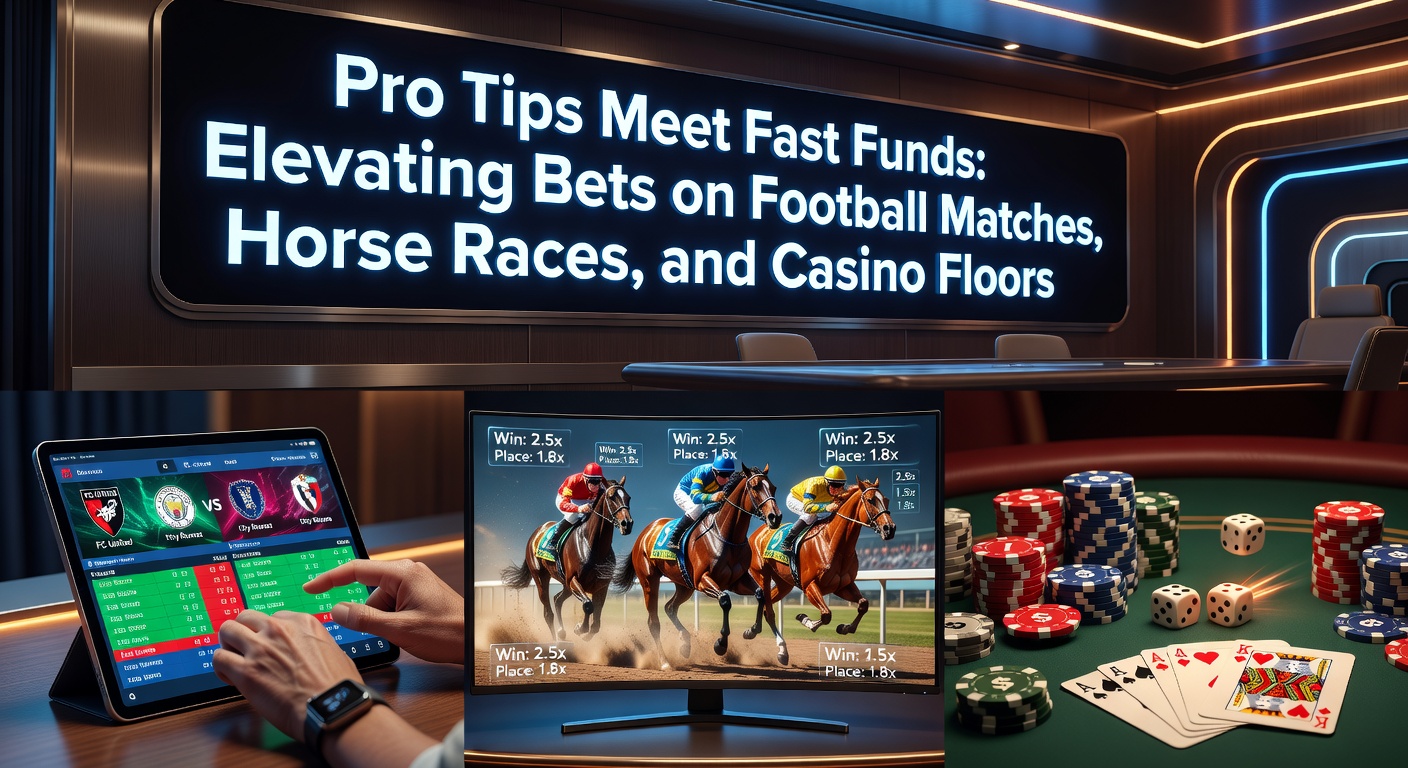 Dynamic scene of a soccer match, horse race finish line, and casino roulette wheel, symbolizing fast-paced betting action across sports and games