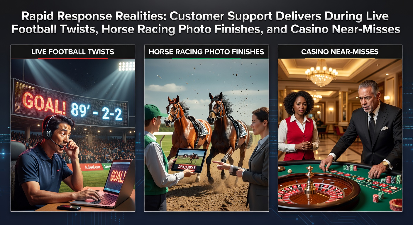 Live betting support agents monitoring screens during a tense soccer match penalty shootout, with chat windows popping up rapidly