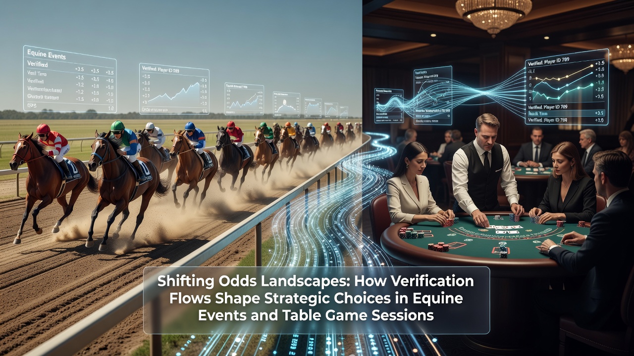 Illustration of identity verification steps during online equine event betting sessions