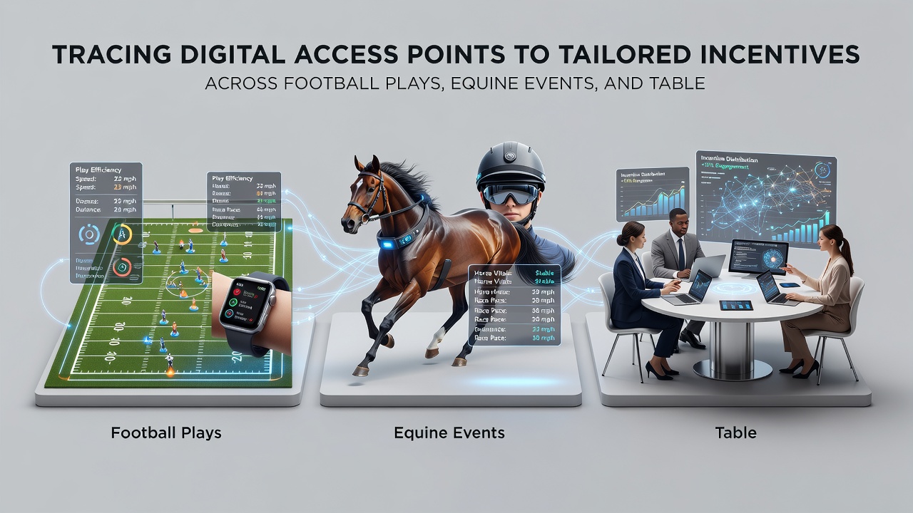 Smartphone screen illustrating cross-category reward mapping between soccer, horse racing, and casino table options