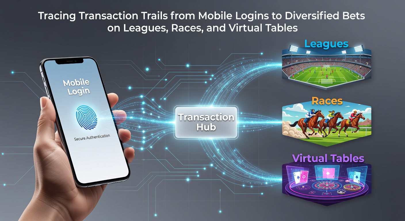 Mobile device displaying betting app login screen with transaction tracking overlay